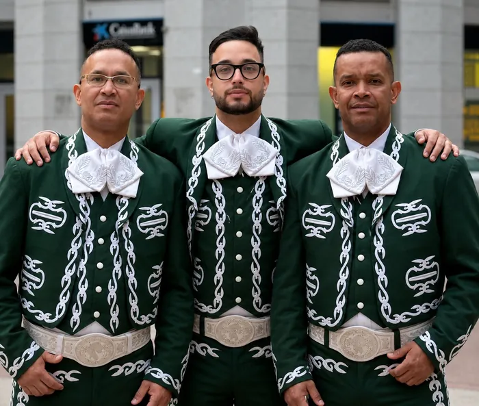 Mariachi para eventos de empresa en Madrid - Mariachi Juvenil Mérida con trajes verdes